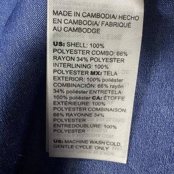 Chico's Reversible Kimono Paisley Tencel Duster Jacket  | Size 2 (L) - Picture 11 of 12